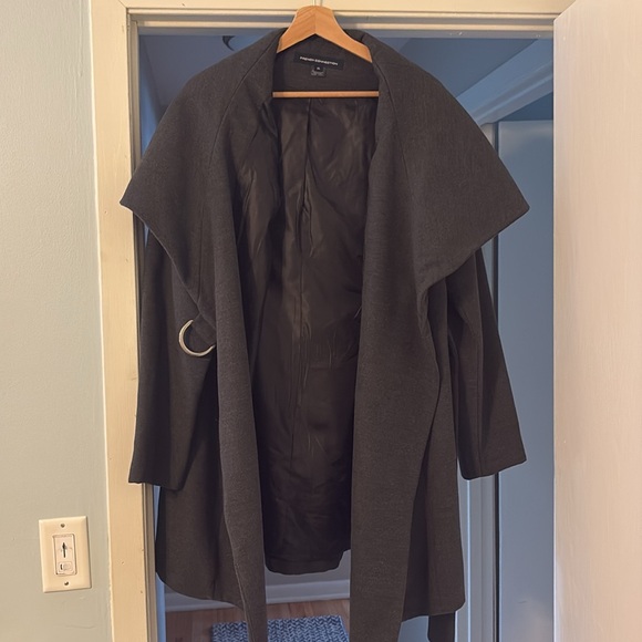French Connection Gray Coat - Picture 3 of 5